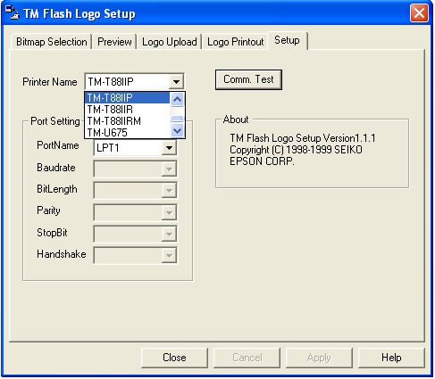 Epson Setup Utillity