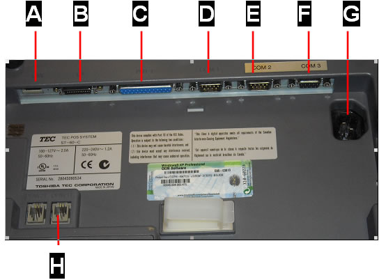 Underside of a TEC Till