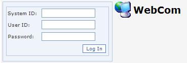 WebCom Login Page