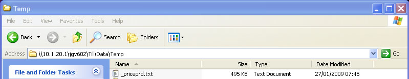 How to browse to a till